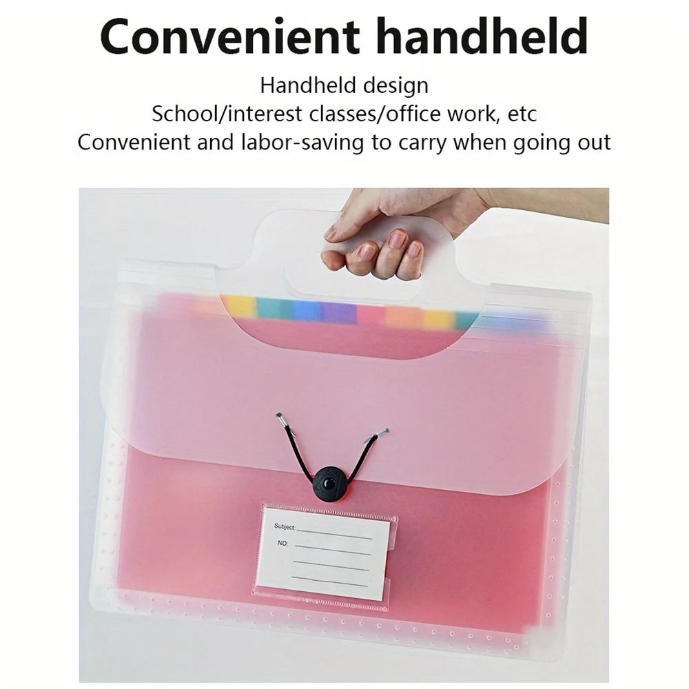 Accordion File Organizer – 13 Pockets for Office and Classroom Use