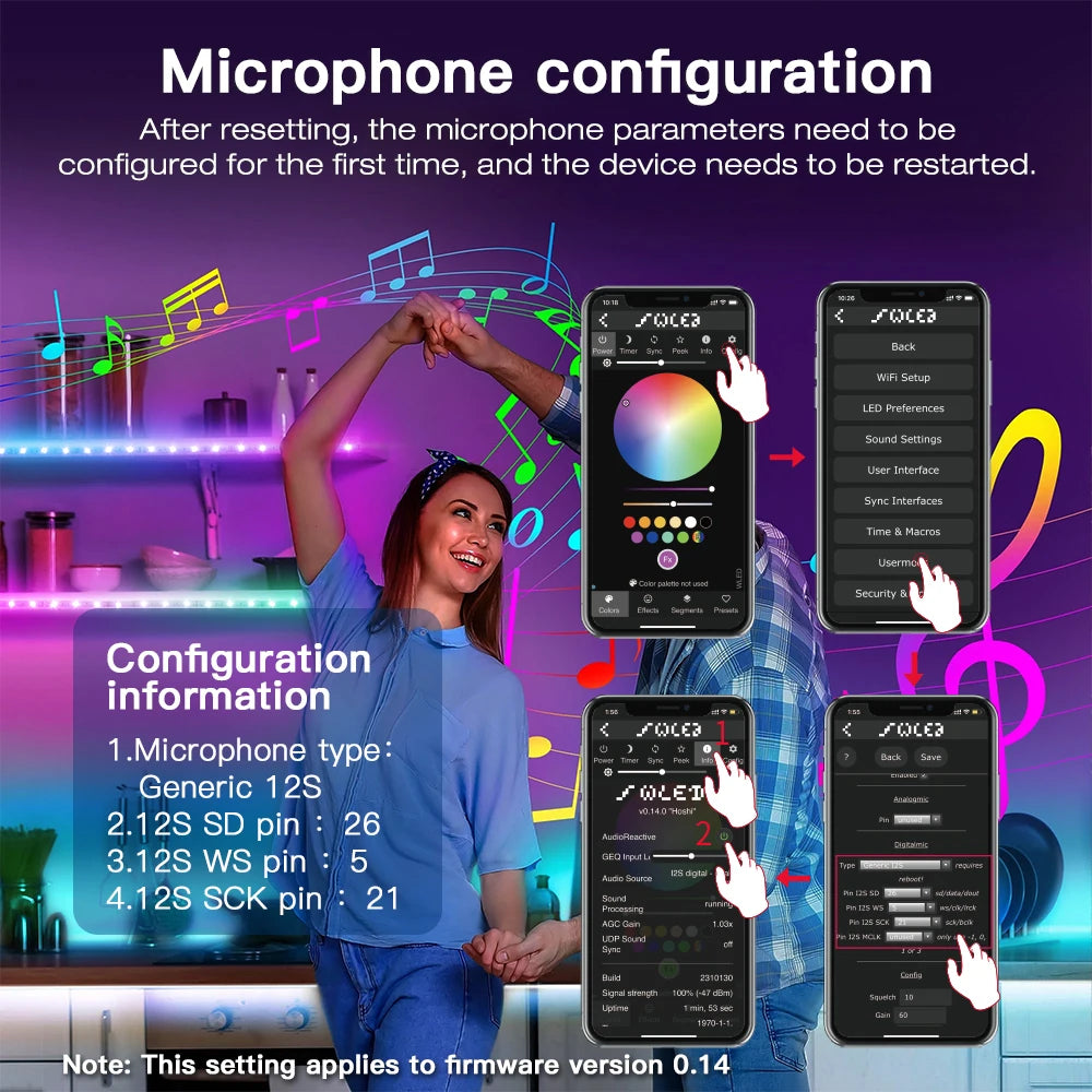 WLED LED Controller – ESP32 Smart Music Sync for DIY Lighting Projects