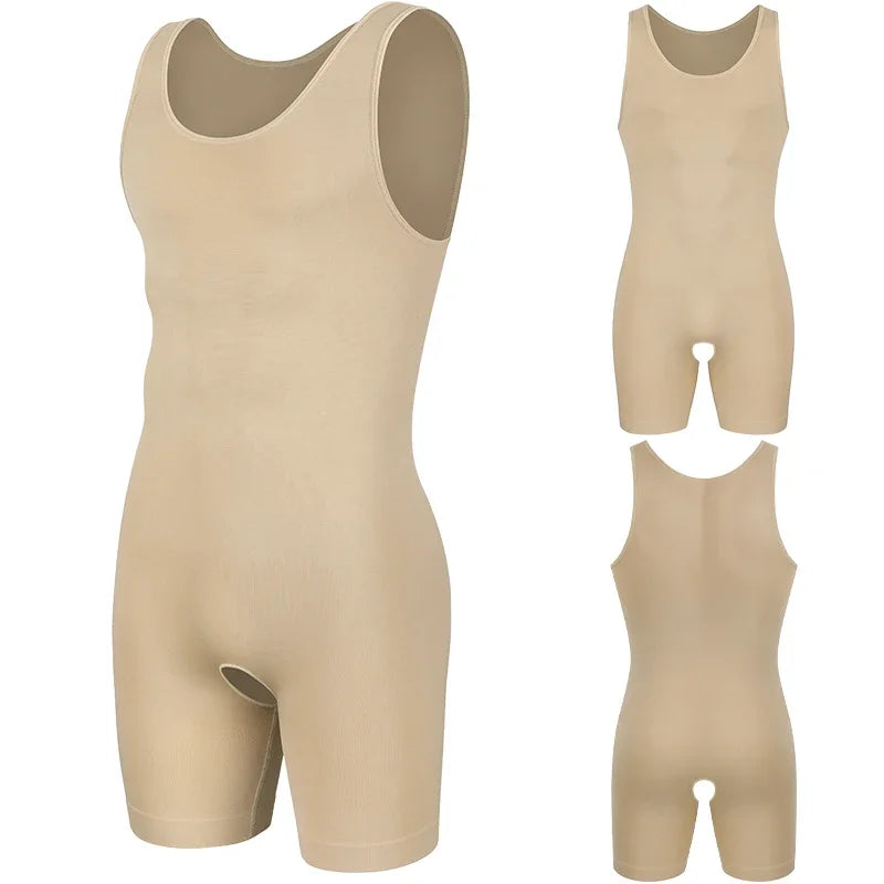 Compression Bodysuit – Slimming Tummy Control Vest for Men Body Shaping
