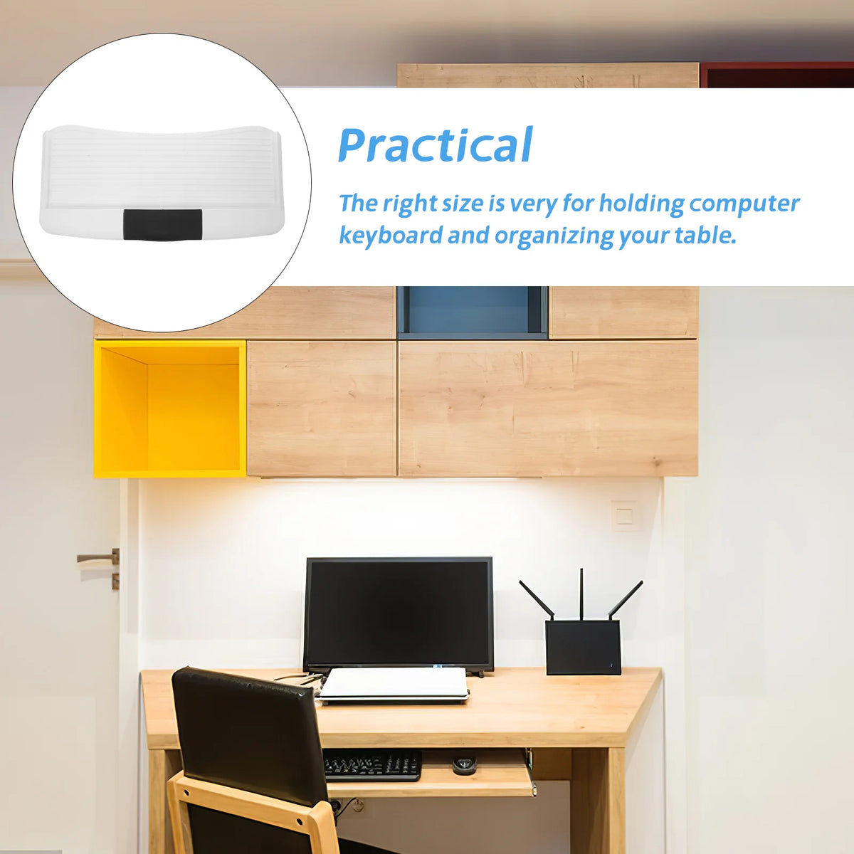 Slide-Out Keyboard Tray – Under Desk Storage for Ergonomic Home Office