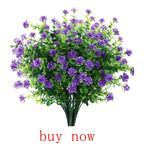 Artificial Spring Grass Leaves – 14 Leaf Bush for Wreath and Wedding Decor