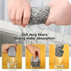 Bamboo Charcoal Dishcloths – Super Absorbent Anti-Grease Kitchen Cleaning