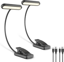 USB Rechargeable Book Light – Flexible Clip-On Lamp for Night Reading