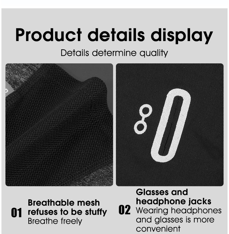 Summer Cooling Balaclava – UV Protection Face Mask for Cycling and Sports