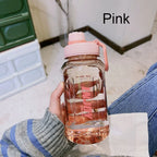 Large Capacity Water Bottle – Solid Color Tumbler for Outdoor Fitness