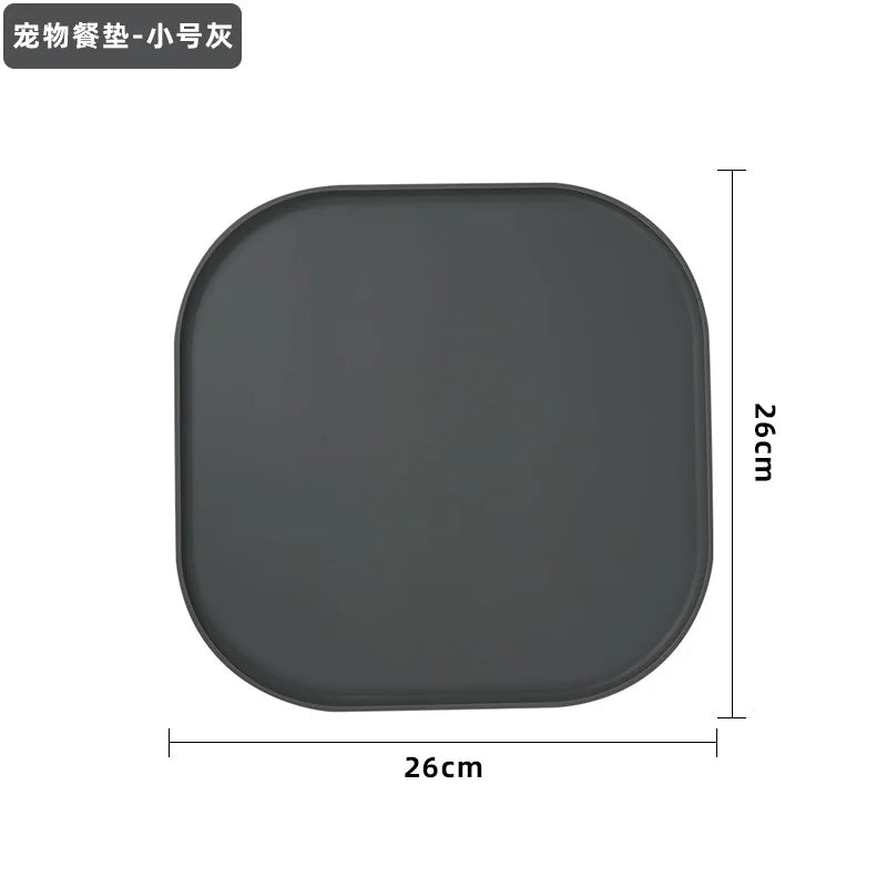 Silicone Cat Feeding Mat – Non-Slip Waterproof Tray for Pet Food Bowls