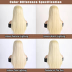 Long Straight Synthetic Wig – 26-Inch Colored Hair for Cosplay Halloween