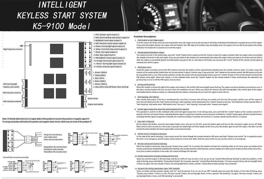 Smart Car Alarm – Remote Engine Start System for Vehicle Ignition