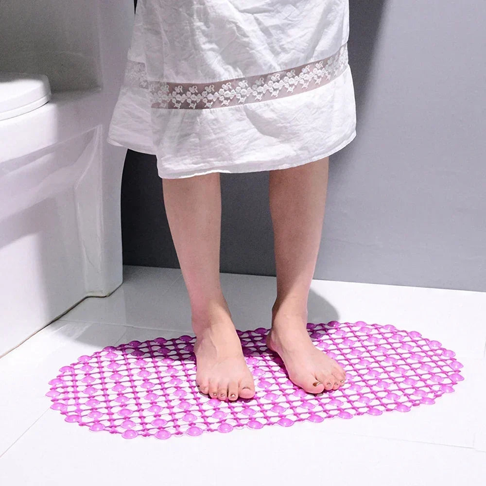 PVC Anti-slip Bath Mat – Massage Shower Pad for Bathroom Safety