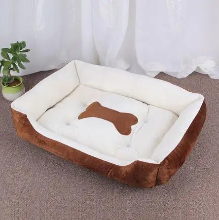 Large Square Dog Bed – Warm Soft Nest for Small Medium and Large Pets
