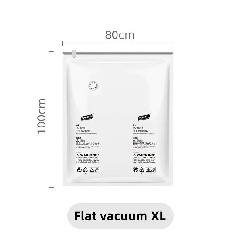 Large Vacuum Storage Bags – Compression Plastic Sealers for Clothes Blankets