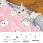 Thick Flannel Pet Mat – Soft Warm Sleeping Cushion for Small Dogs and Cats