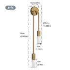 Modern LED Wall Lamp – Minimalist Black and Gold Lighting for Home Decor