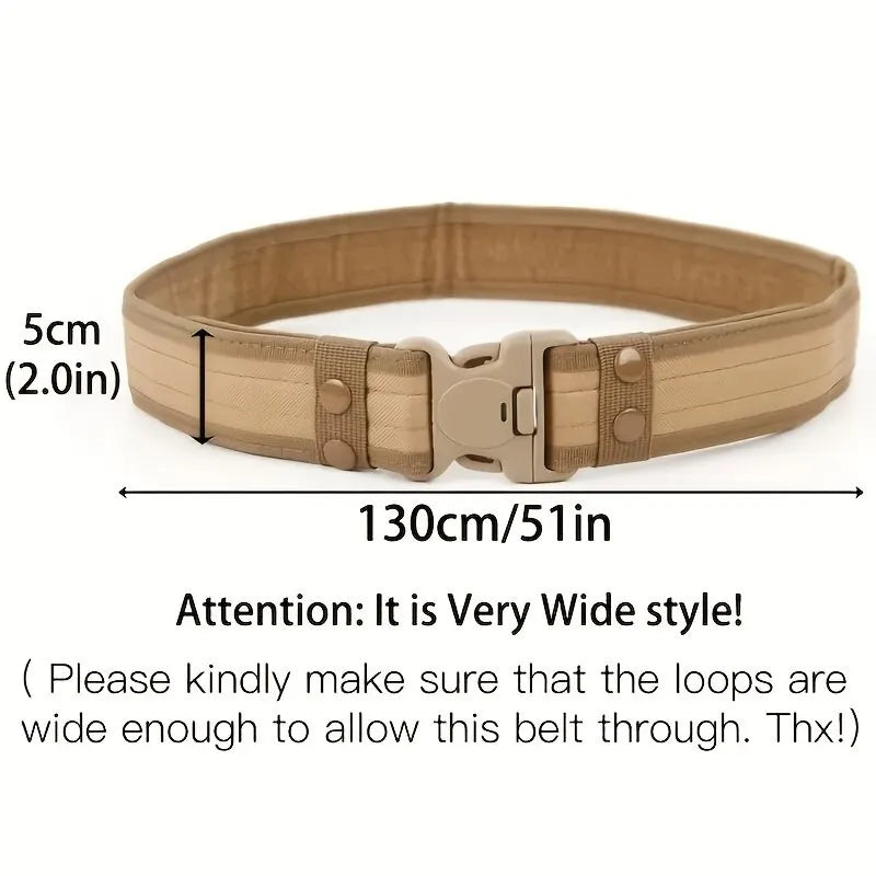 Tactical Camouflage Belt – Heavy Duty Nylon for Outdoor Mountaineering