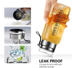Large Capacity Glass Water Bottle – Transparent Milk Juice Cup for Outdoor Sports