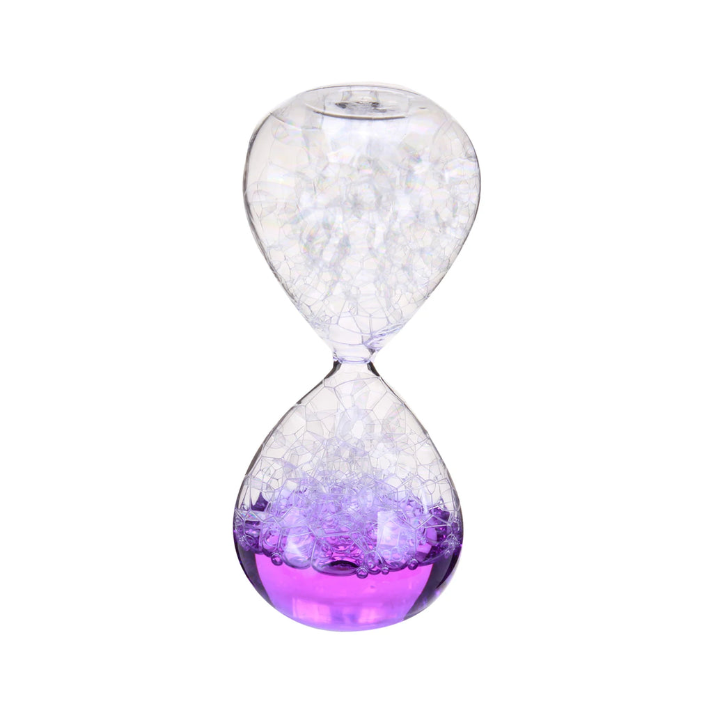 Crystal Singing Hourglass – Decorative Bubbling Timer for Home Office Decor