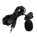 Portable Lavalier Lapel Microphone – 1.5m Wired Mic for Phone and Laptop