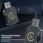 Wireless CarPlay and Android Auto Adapter – 5GHz USB Plug and Play for Cars