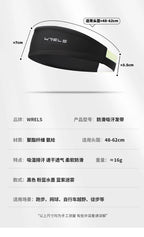 Breathable Elastic Sweatband – Moisture Wicking Headband for Fitness Sports