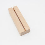 Wooden LED Display Stand – 5mm Warm Light Base for Acrylic Signage
