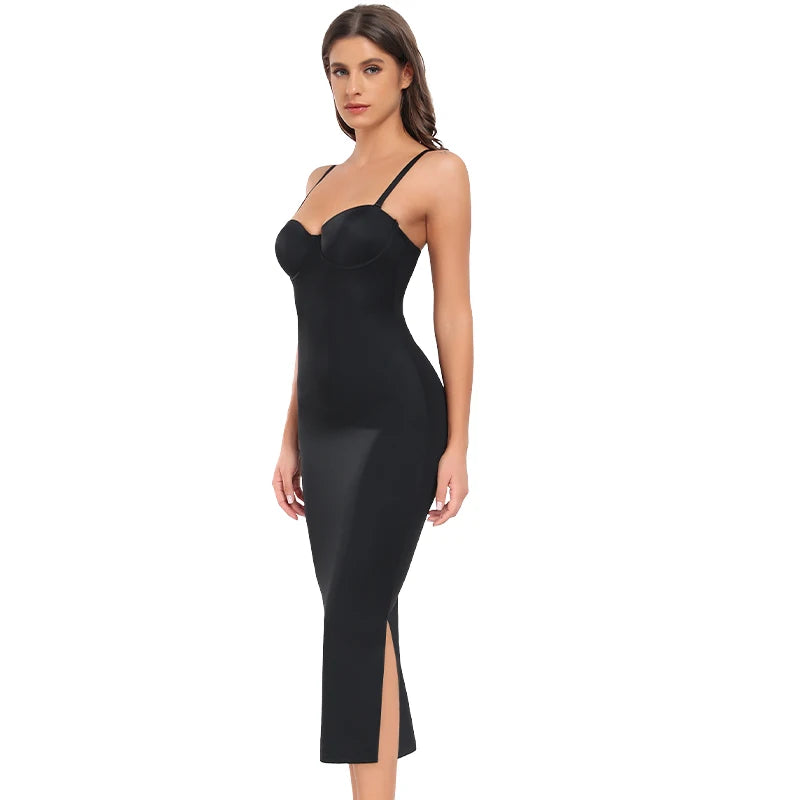 Full Length Shapewear Slip – Nude Tube Dress Body Shaper for Women