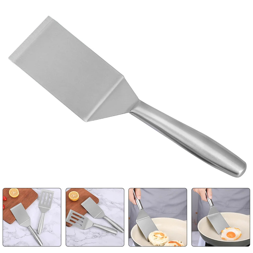 Stainless Steel Frying Spatula – Durable Kitchen Tool for Steak Cooking