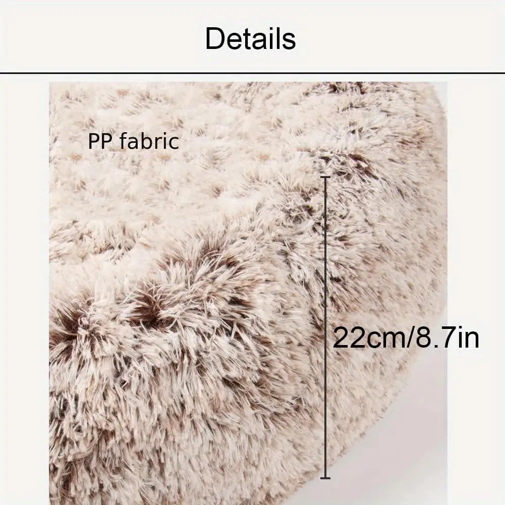 Bear Paw Pet Bed – Fluffy Plush Sofa for Small and Medium Dogs and Cats
