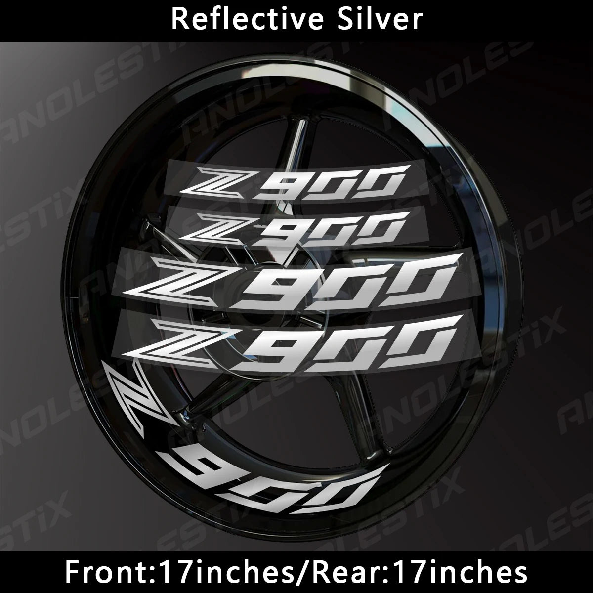 Reflective Motorcycle Rim Stripes – Wheel Hub Decals for Kawasaki Z900