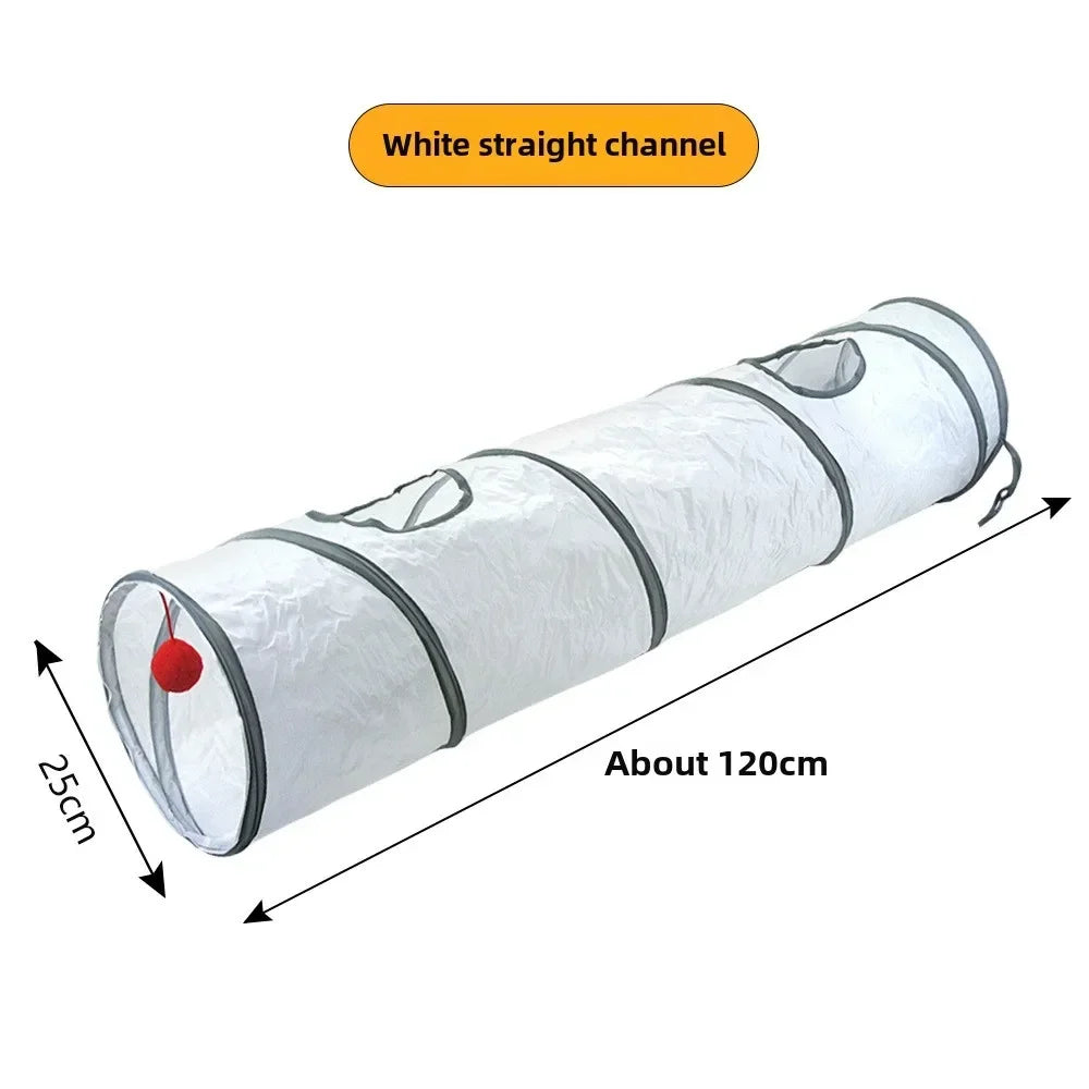 Foldable Pet Tunnel – Interactive Cat Toy for Indoor Training and Play