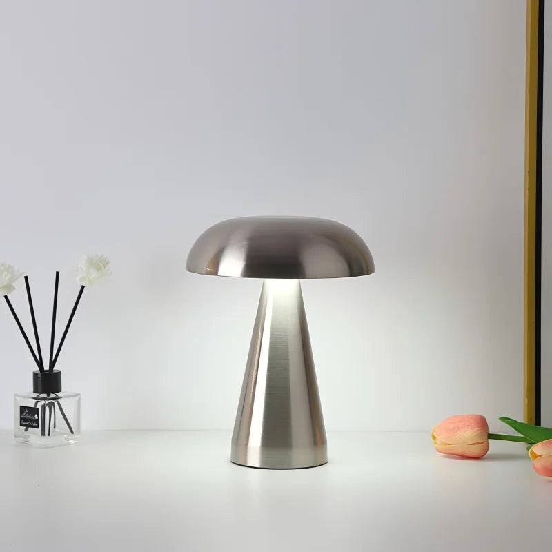 Mushroom Table Lamp – Iron Art Modern Decor for Bedroom Bedside Lighting