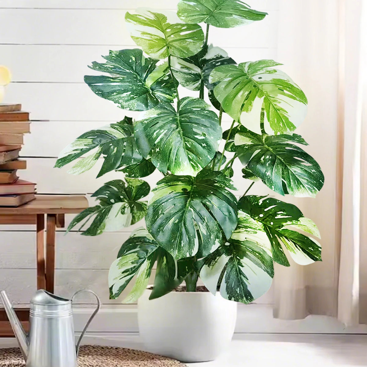 Artificial Tropical Leaf Plant – 60-103cm Potted Faux Greenery for Home Decor
