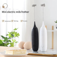 Handheld Electric Milk Frother – Automatic Kitchen Whisk for Coffee Foaming