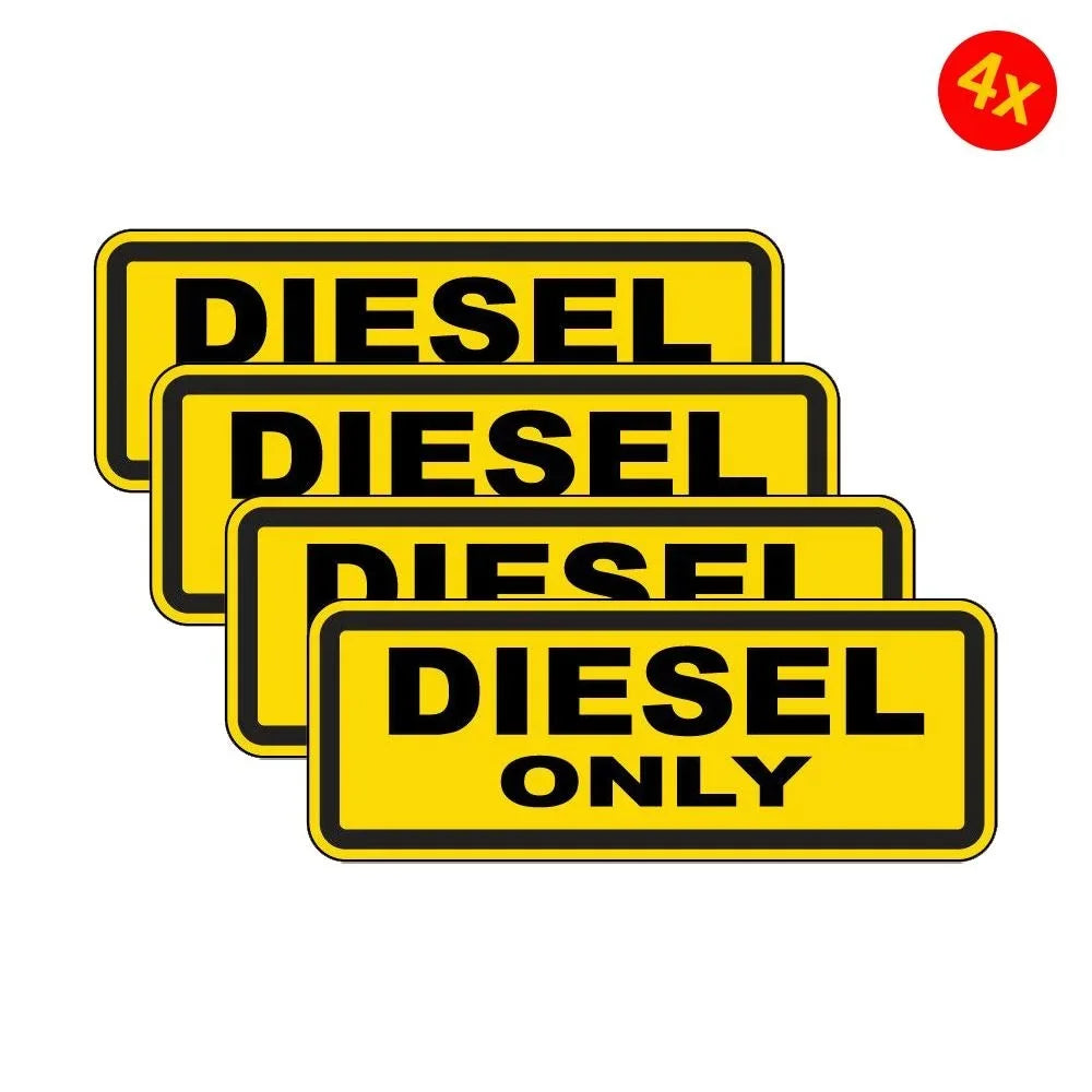 Diesel and Petrol Fuel Decals – 65mm x 25mm Adhesive Labels for Vehicle Tank