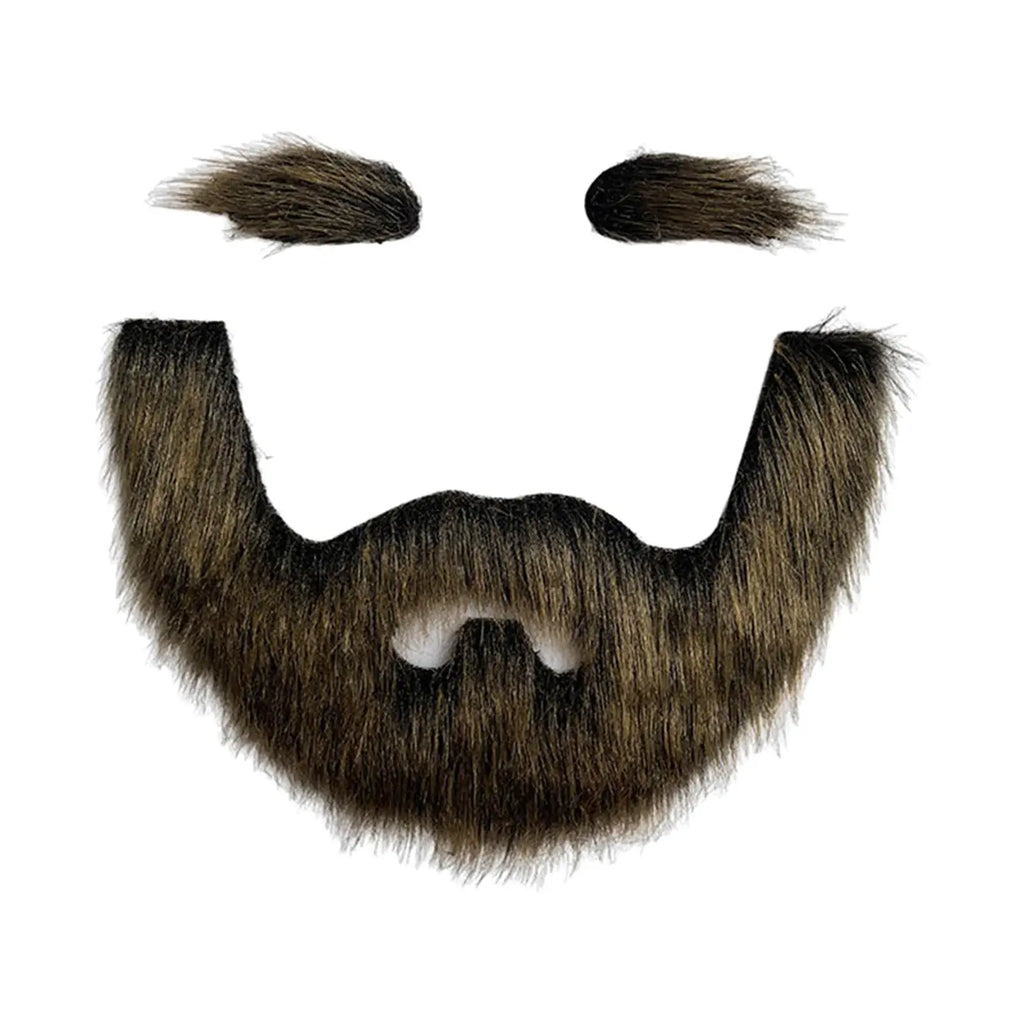 Handmade Mustache and Beard Set – Realistic Costume Props for Halloween Cosplay
