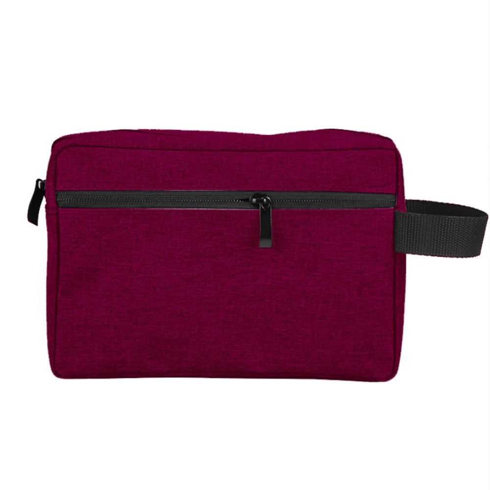 Embroidered Bow Cosmetic Bag – Large Capacity Toiletry Organizer for Travel