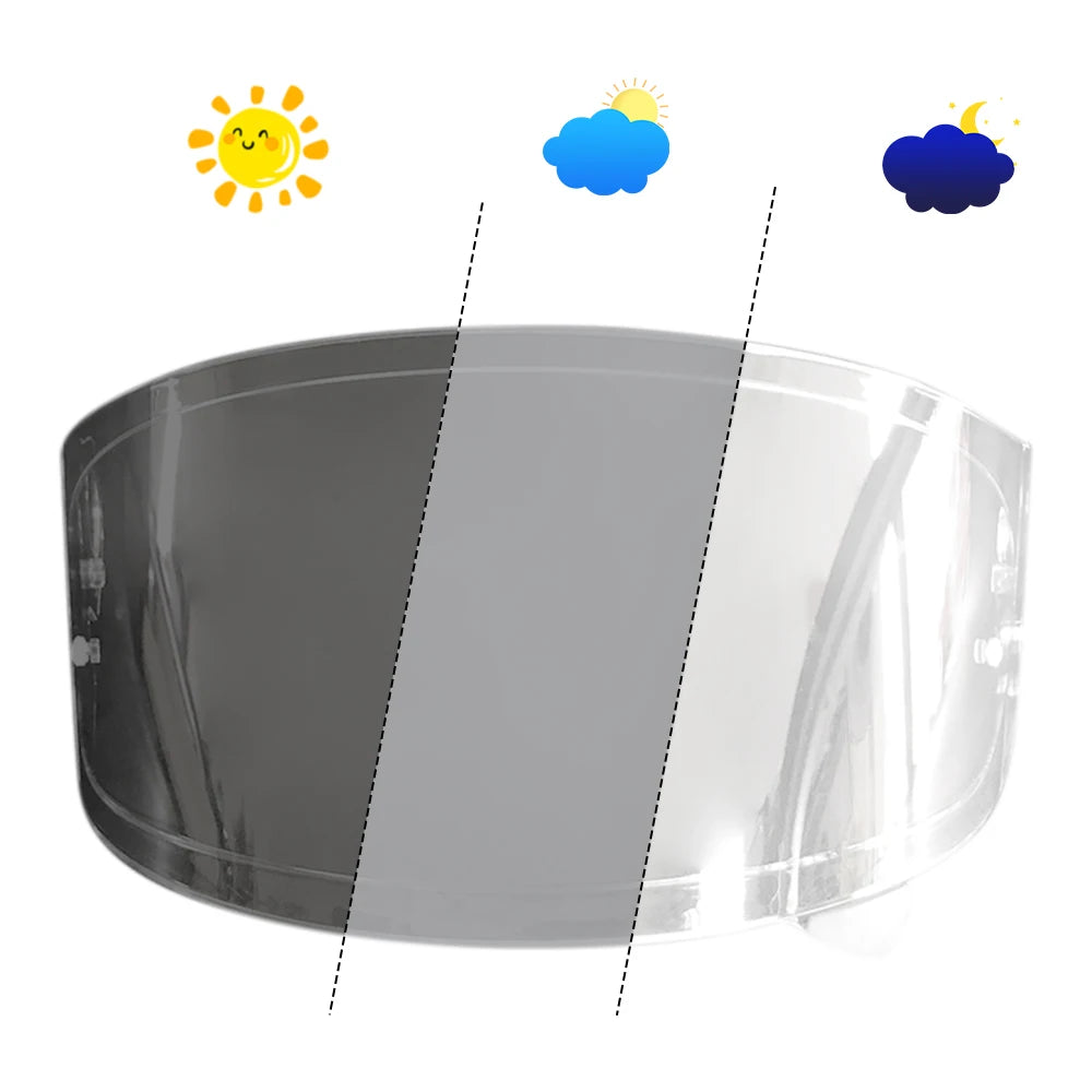 Photochromic Helmet Visor – Tinted Replacement Lens for SHOEI Glamster
