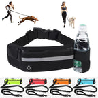 Hands-Free Dog Running Leash – Reflective Elastic Waist Belt for Outdoor Exercise