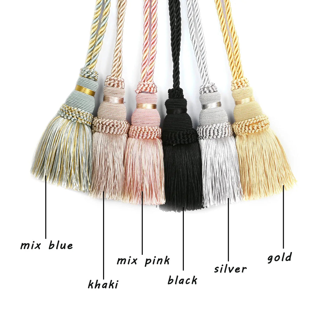 Decorative Curtain Tassel Tieback – Braided Rope Holder for Home Decor
