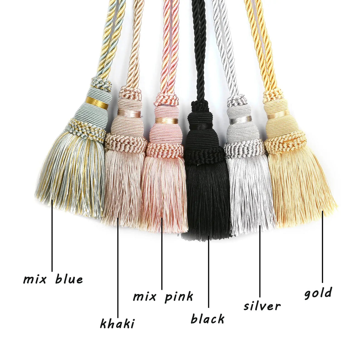 Decorative Curtain Tassel Tieback – Braided Rope Holder for Home Decor