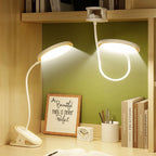 Rechargeable Clip-On LED Desk Lamp – Eye-Protection Light for Bedside Reading