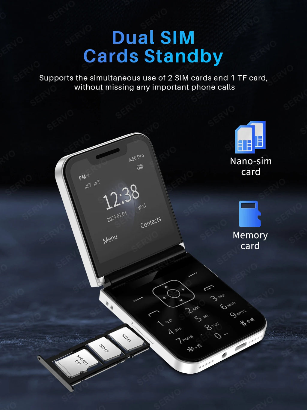 Flip Mobile Phone – Dual SIM with Call Recording for Seniors