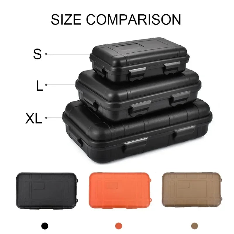 Waterproof Plastic Survival Case – Sealed Storage for Camping and Travel