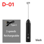 Electric Milk Frother – Wireless Handheld Foam Maker for Coffee and Baking