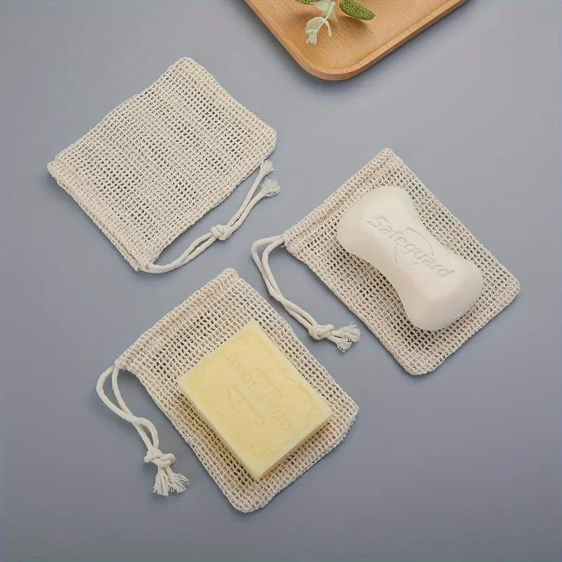 Mesh Soap Saver Bag – Reusable Exfoliating Pouch for Shower and Travel