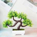 Artificial Potted Bonsai Tree – Zen Miniature Plant for Home Desk Decor