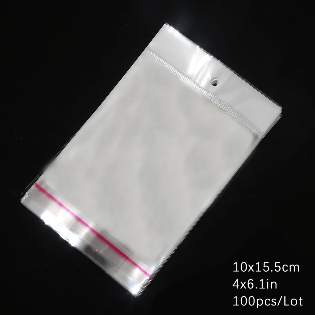 Self-Sealing Cellophane Bags – Transparent Adhesive Packaging for Gifts and Treats