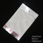 Self-Sealing Cellophane Bags – Transparent Adhesive Packaging for Gifts and Treats