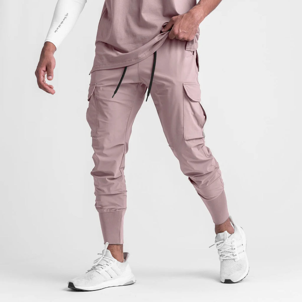 Camouflage Fitness Trousers – Stretchy Quick-Dry Pants for Running and Gym