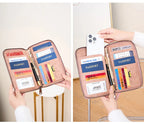 RFID Leather Passport Wallet – Anti-Theft Card Holder for Travel