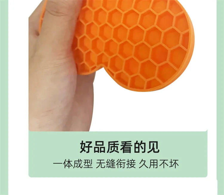 Silicone Slow Feeder Mat – Anti-Choking Pet Licking Bowl for Bath and Grooming